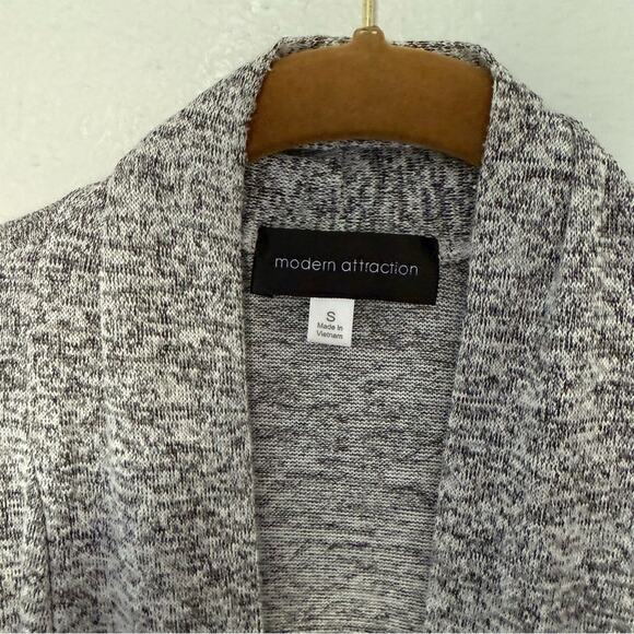 Heather Charcoal Open cardigan sweater Grey - Picture 3 of 7